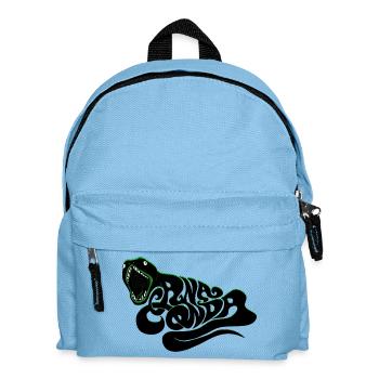 Anaconda retro snake reptile monster boa 70s 80s - Kids' Backpack - light blue - Front