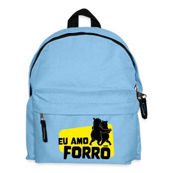 Eu Amo Forro – Tanzende Capybaras - Kinder Rucksack - Hellblau - Vorne
