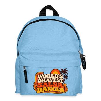 Worlds Okayest Salsa Dancer - Kinder Rucksack - Hellblau - Vorne