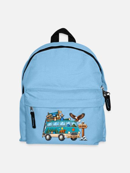 Alaska Camper Wohnmobil - Kinder Rucksack - Hellblau