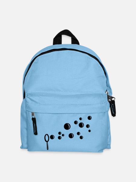Seifenblasen - Kinder Rucksack - Hellblau