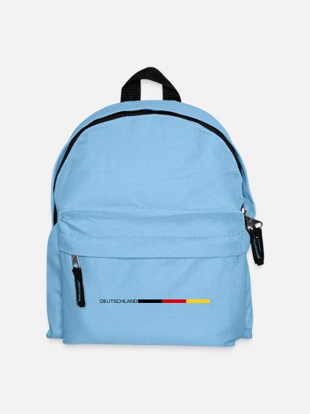 Deutschland Flagge Fahne - Kinder Rucksack - Hellblau
