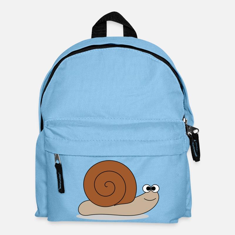 Brown escargot - Sac à dos Enfant - bleu clair