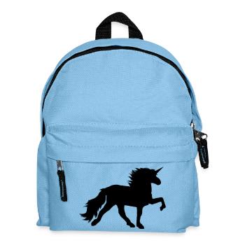Unicorn bumper black - Kids' Backpack - light blue - Front