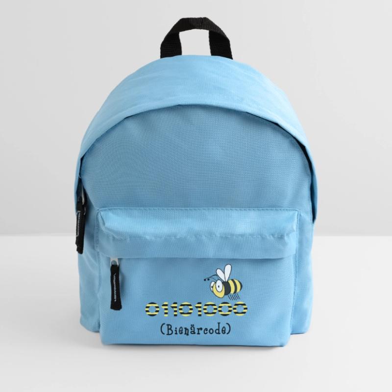 Binary code bee code computer science gift honey Kids' Backpack