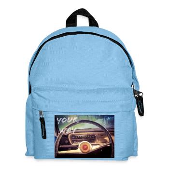 Folge deinem Weg - Kinder Rucksack - Hellblau - Vorne