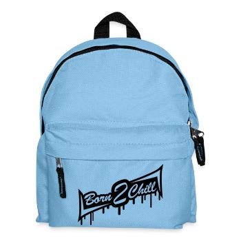 Born 2 Chill - Kinder Rucksack - Hellblau - Vorne
