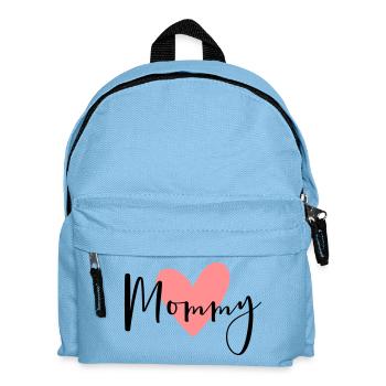 Cadeau d'amour coeur maman - Sac à dos Enfant - bleu clair - Devant