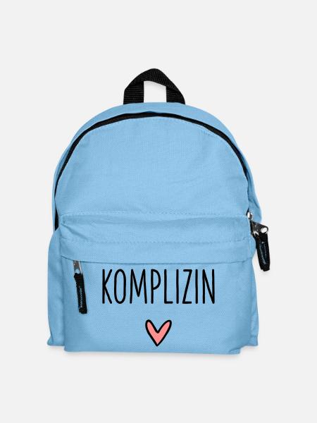 Komplizin Herz Geschenk Freundschaft Liebe - Kinder Rucksack - Hellblau