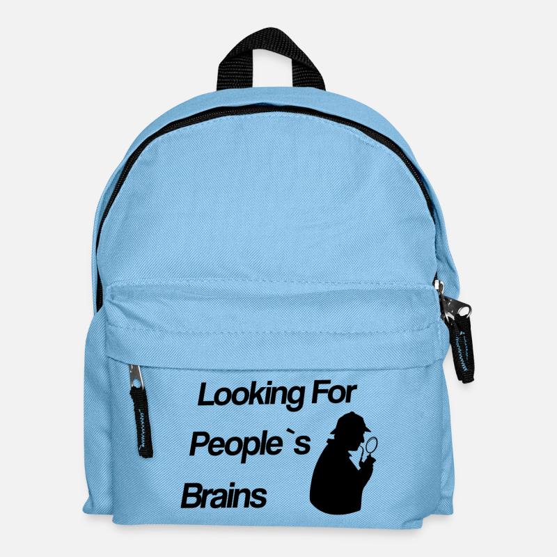 Looking For People's Brains - Sherlock - Kids' Backpack - light blue