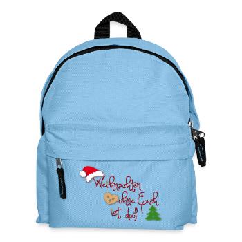 Weihnachten ohne Euch ist doof - Kinder Rucksack - Hellblau - Vorne