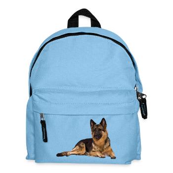Deutscher Schäferhund - Kinder Rucksack - Hellblau - Vorne