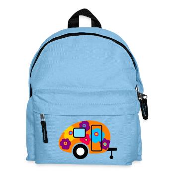 Caravan Caravan Flowers Flowers Flower Power colorful - Kids' Backpack - light blue - Front