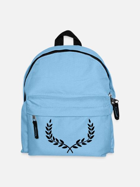 Kranz Lorbeerkranz - Kinder Rucksack - Hellblau