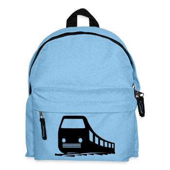 Train logo - Kids' Backpack - light blue - Front