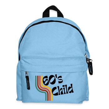 Enfant des années 60 - Anniversaire rétro - Sac à dos Enfant - bleu clair - Devant