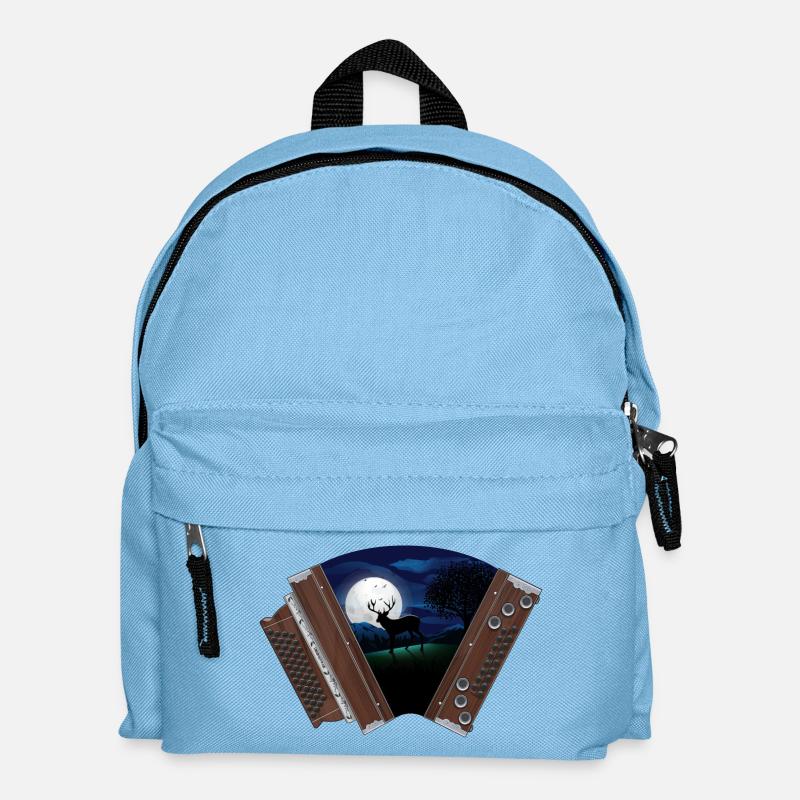 Clair de lune accordéon styrienne | ZiachON ! - Sac à dos Enfant - bleu clair