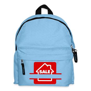 Haus zu verkaufen - Kinder Rucksack - Hellblau - Vorne
