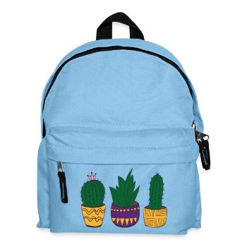 Kakteen bunt im mexikanischen Style - Kinder Rucksack - Hellblau - Vorne