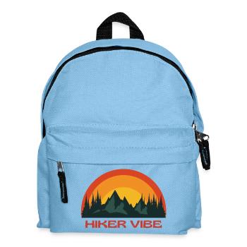 hiker, hiking, hiking fan - Kids' Backpack - light blue - Front