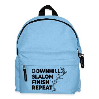 Downhill Slalom Finish Repeat - Kinder Rucksack - Hellblau - Vorne