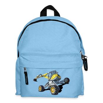 Walking excavator, climbing is his passion - Kids' Backpack - light blue - Front
