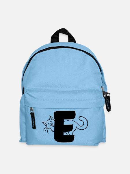 Lettre F du chat - Sac à dos Enfant - bleu clair