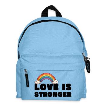 L’amour est plus fort. LGBT - Sac à dos Enfant - bleu clair - Devant