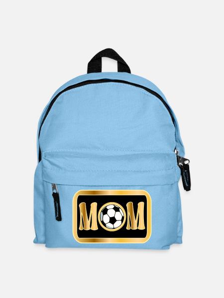 MUTTER - MAMA FUßBALLSPIELERIN - FUßBALL - Kinder Rucksack - Hellblau