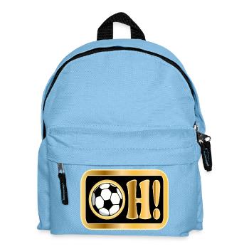 Überraschung Verwunderung Fußball Sprüche - Kinder Rucksack - Hellblau - Vorne