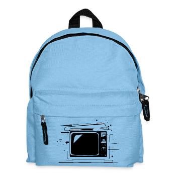 Oldtimer TV - Kinder Rucksack - Hellblau - Vorne