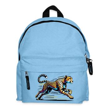 Cheetah - Kids' Backpack - light blue - Front