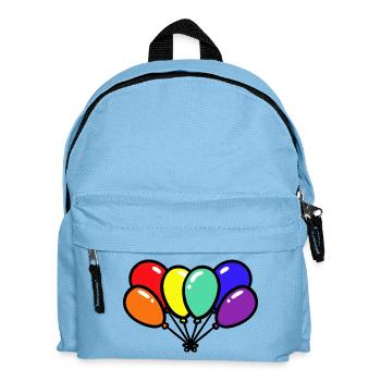 Balloons Balloons LGBT Gay Pride Rainbow - Kids' Backpack - light blue - Front