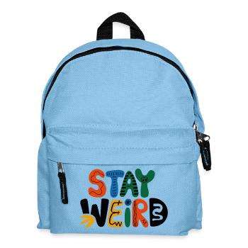 Stay Weird Design ludique - Sac à dos Enfant - bleu clair - Devant
