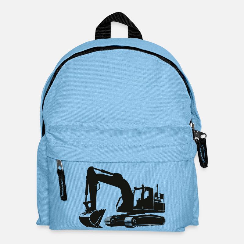 bagger - Kinder Rucksack - Hellblau
