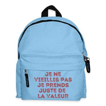 I don't get old, I just increase in value - Kids' Backpack - light blue - Front