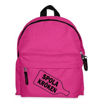 Design de bouteille minimaliste – élégant et intemporel - Sac à dos Enfant - fuchsia - Devant