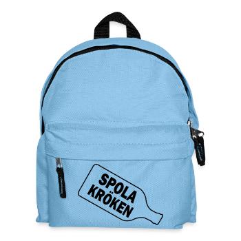 Design de bouteille minimaliste – élégant et intemporel - Sac à dos Enfant - bleu clair - Devant