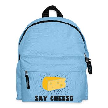 Say cheese - Kids' Backpack - light blue - Front