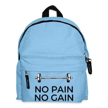 Pas de douleur, pas de gain - avec du poids - Sac à dos Enfant - bleu clair - Devant