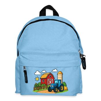 Fun farm with tractor - Kids' Backpack - light blue - Front