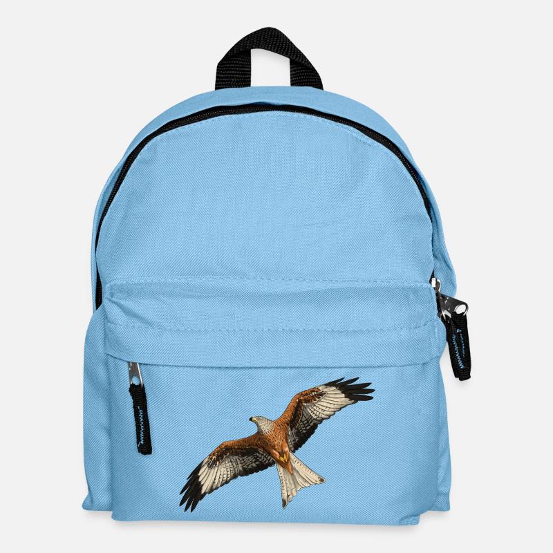 Red Kite in flight - Kids' Backpack - light blue