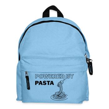 powered by pasta - Kids' Backpack - light blue - Front