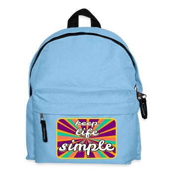 Das einfache Leben - Kinder Rucksack - Hellblau - Vorne