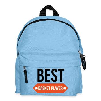Super-Basketballspieler – Basketball - Kinder Rucksack - Hellblau - Vorne