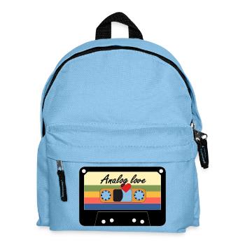 Analog Love Retro Cassette - Kids' Backpack - light blue - Front