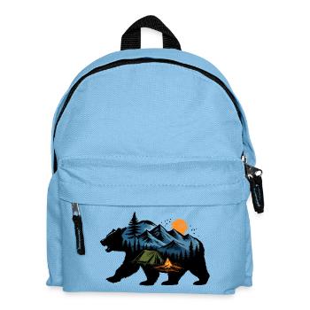 Night Mountain Adventure - Kids' Backpack - light blue - Front