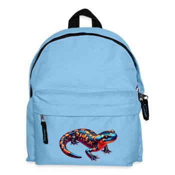 Neon Salamander Kaleidoscope - Kids' Backpack - light blue - Front