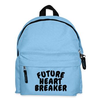 Future Heart Breaker Baby Kids Cute Funny Shirt - Kids' Backpack - light blue - Front