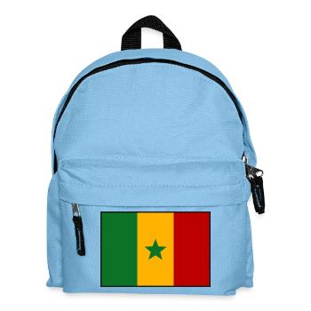 drapeau du Sénégal - Sac à dos Enfant - bleu clair - Devant